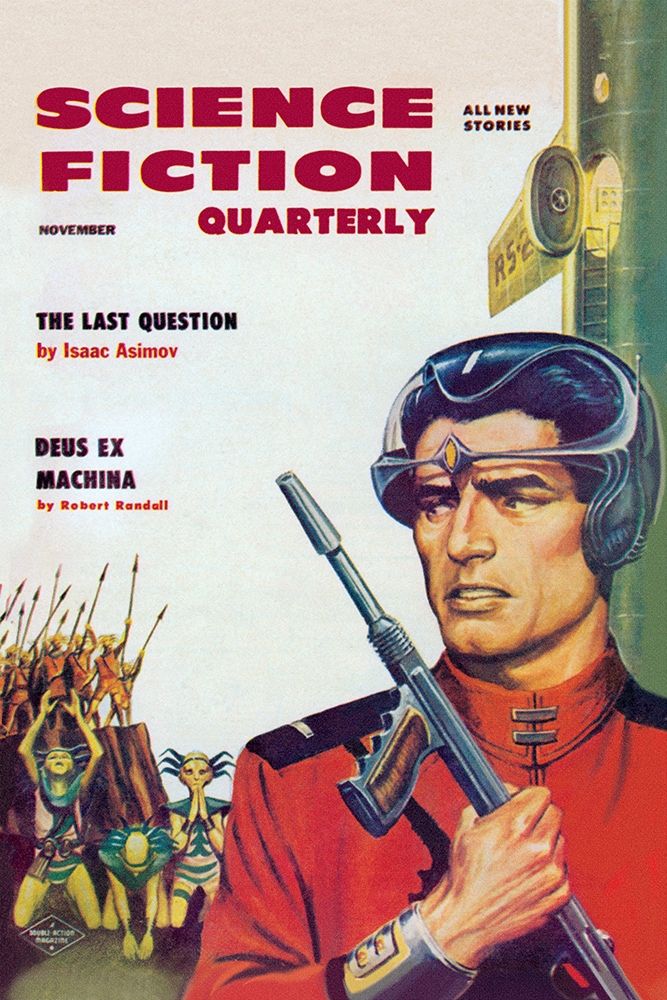 Science Fiction Quarterly: Astronaut Sizes up the Aliens art print by Retrosci-fi for $57.95 CAD