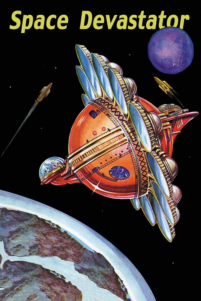 Space Devastator art print by Retrosci-fi for $57.95 CAD