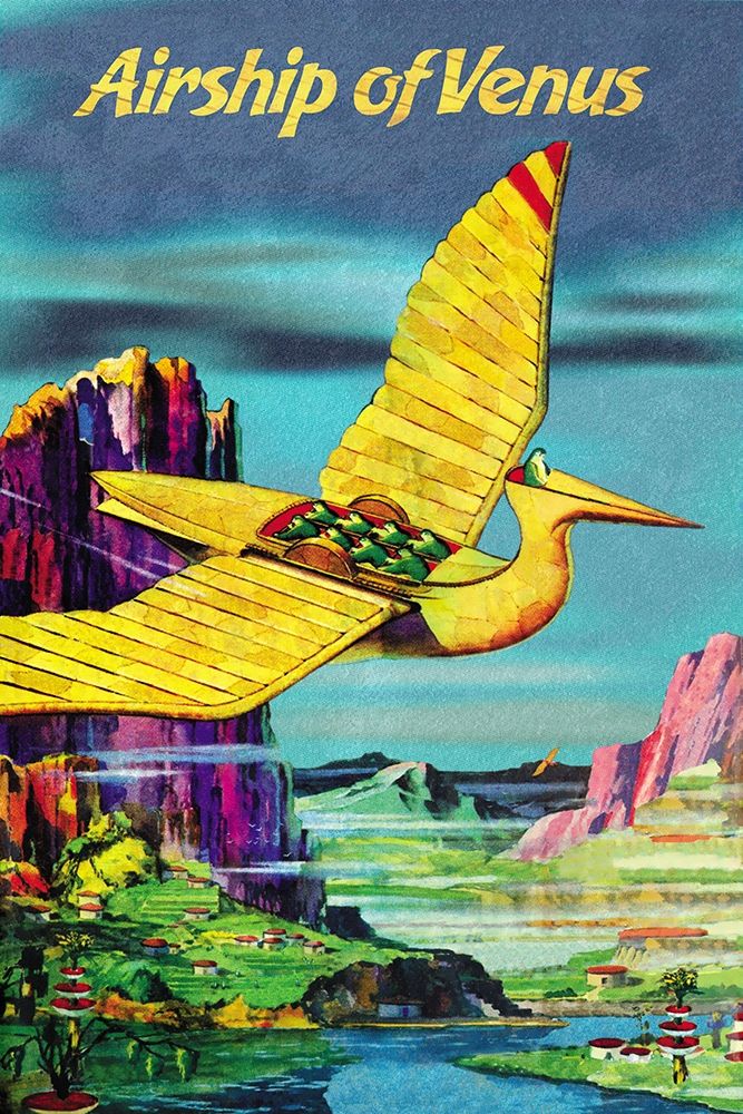 Airship of Venus art print by Retrosci-fi for $57.95 CAD