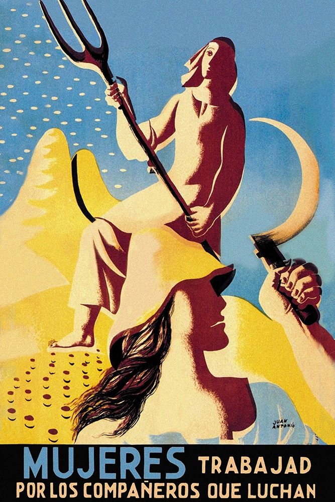 Mujeres Trabajad Por Los Companeros Que Luchan art print by Unknown for $57.95 CAD