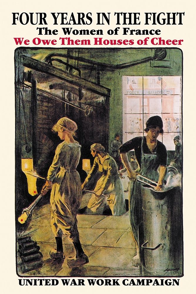 Four Years in the Fight: The Women of France, 1918 art print by Lucien Jonas for $57.95 CAD