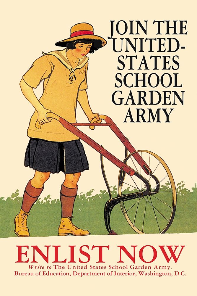 Join the United States School Garden Army art print by Edward Penfield for $57.95 CAD