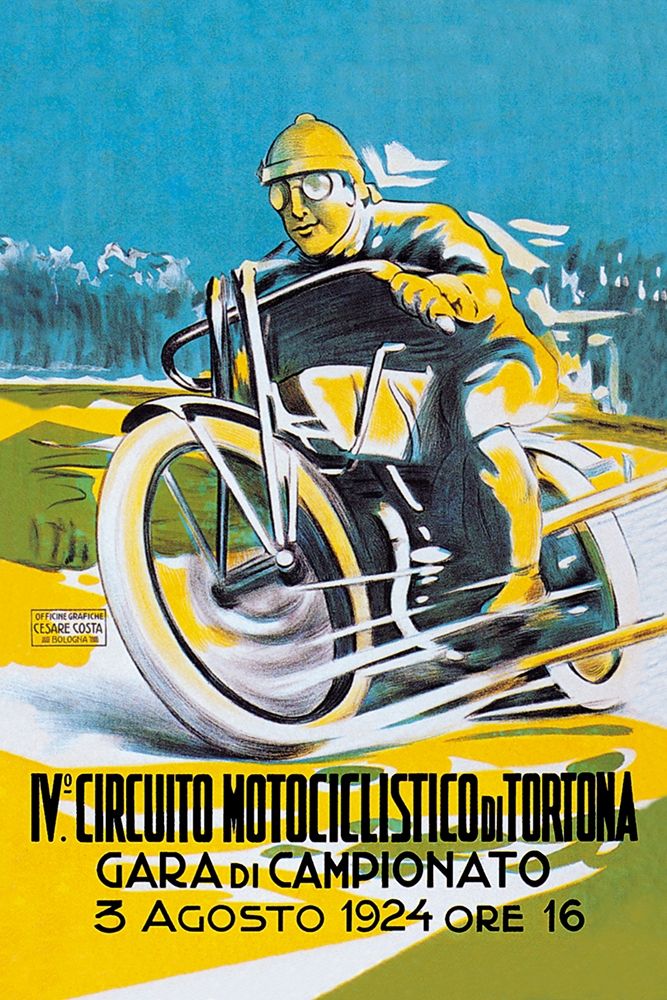4th Motorcycle Circuit of Tortona art print by Unknown for $57.95 CAD