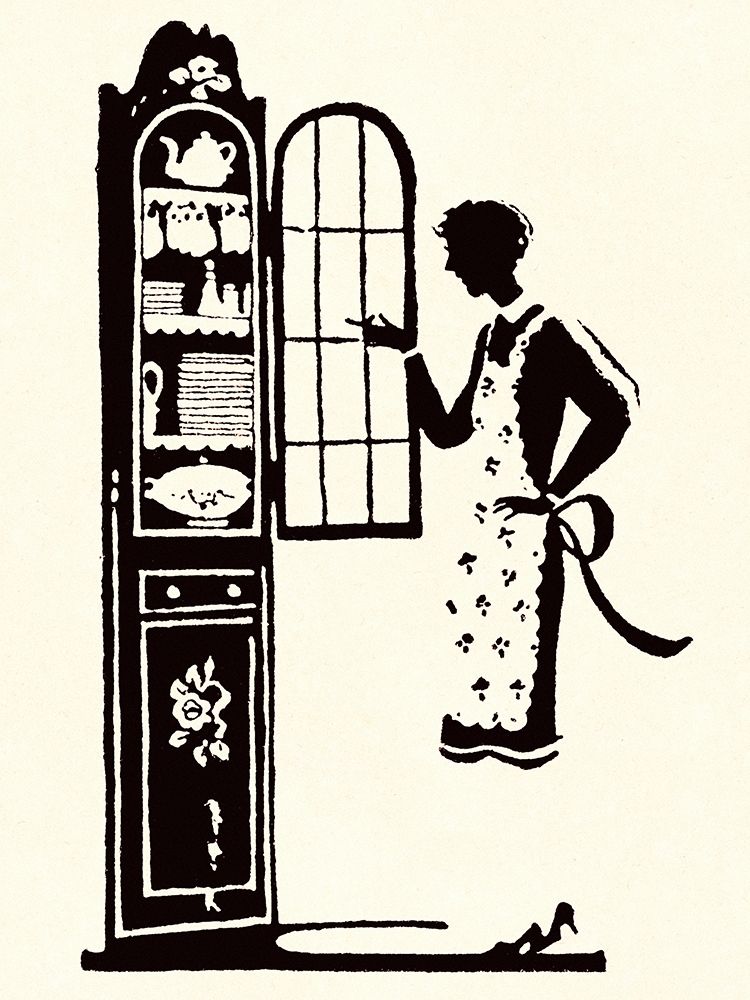 At the Vitrine art print by Maxfield Parrish for $57.95 CAD