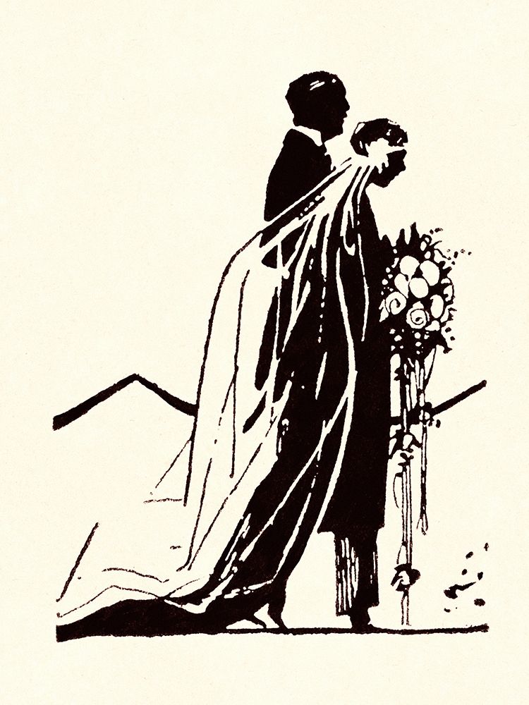 Couple Side by Side Moving Toward a Wedding Ceremony art print by Maxfield Parrish for $57.95 CAD