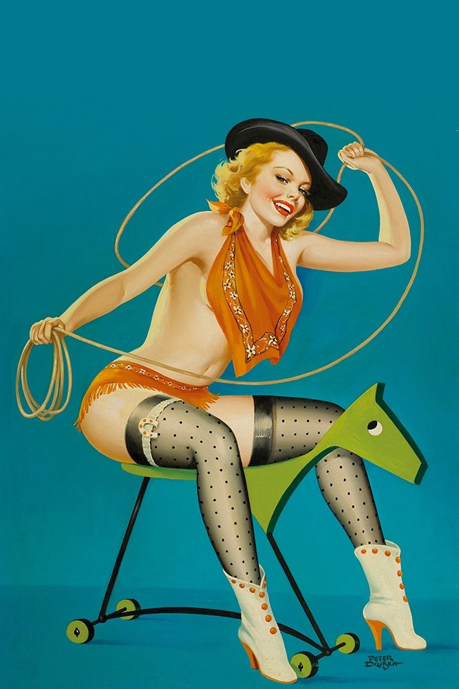 Flirt Magazine: Roping the Horse art print by Peter Driben for $57.95 CAD