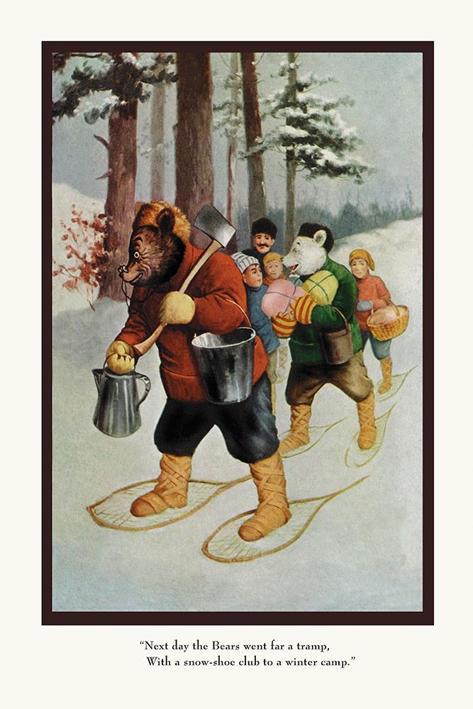 Teddy Roosevelts Bears: The Snow-Shoe Club art print by R.K. Culver for $57.95 CAD