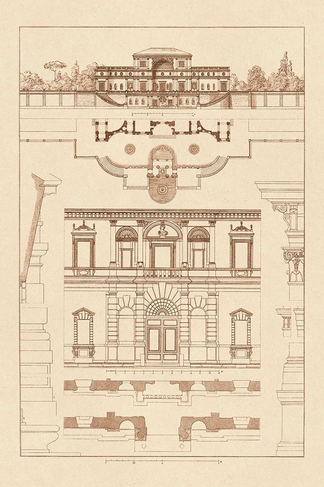 Villa Sacchetti, Villa Papa Giulio at Rome art print by J. Buhlmann for $57.95 CAD