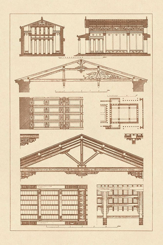 Internal Decoration of Roof art print by J. Buhlmann for $57.95 CAD