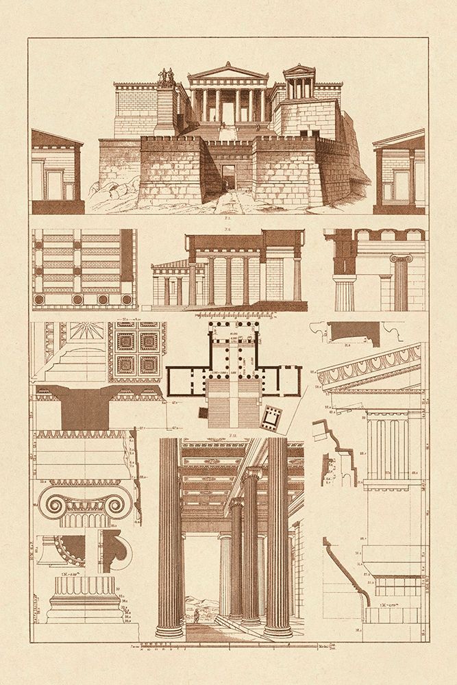 The Propylaea of the Acropolis at Athens art print by J. Buhlmann for $57.95 CAD