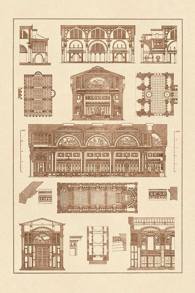 Interiors With Cross Vaults and Cupola Vaulting art print by J. Buhlmann for $57.95 CAD