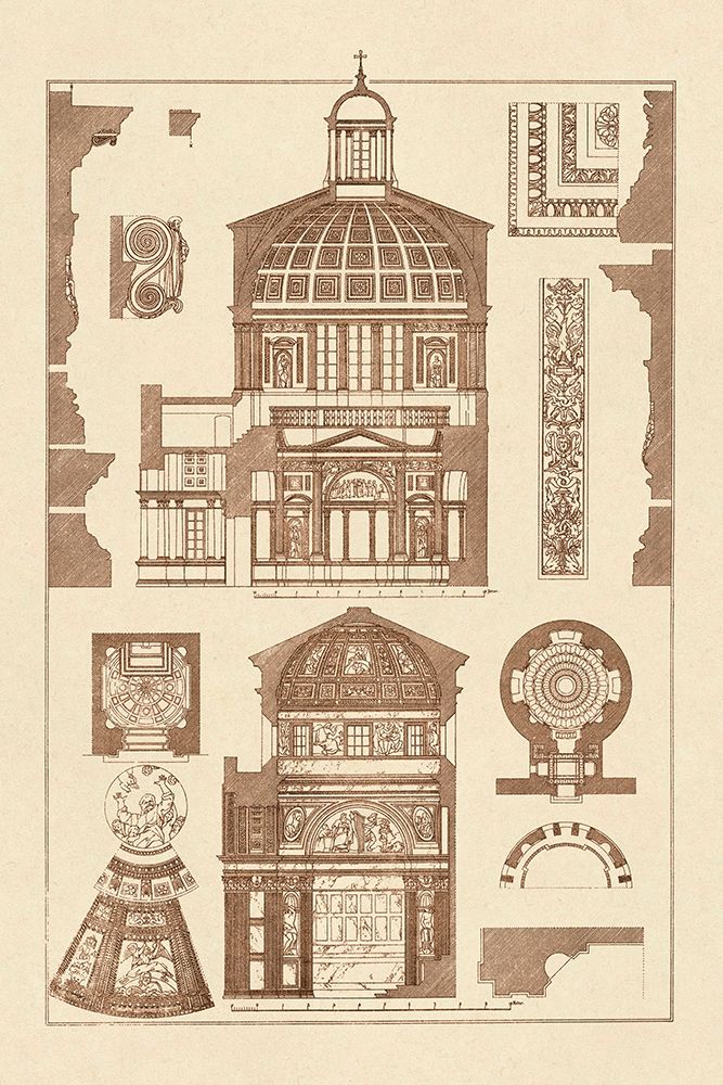 Domical Vaulting of the Renaissance art print by J. Buhlmann for $57.95 CAD