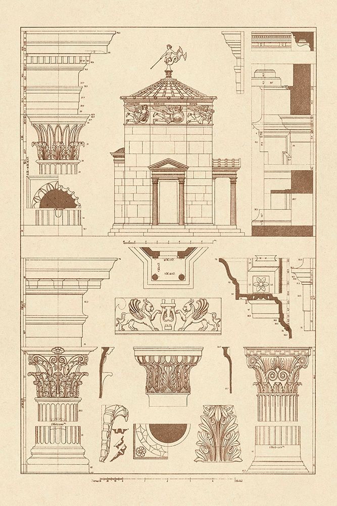 Tower of the Winds and Stoa of Hadrian art print by J. Buhlmann for $57.95 CAD