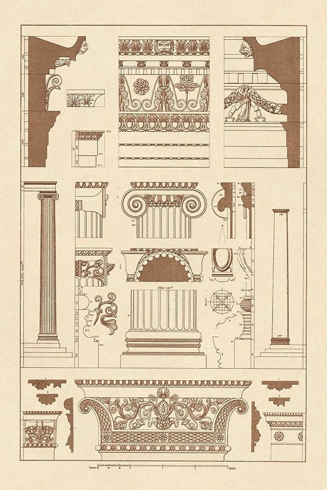 Entablatures and Capitals art print by J. Buhlmann for $57.95 CAD