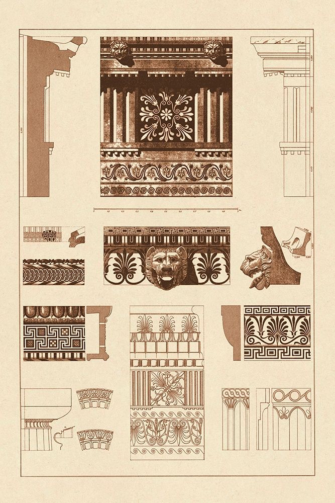 Entablatures, Terracottas and Cymas art print by J. Buhlmann for $57.95 CAD