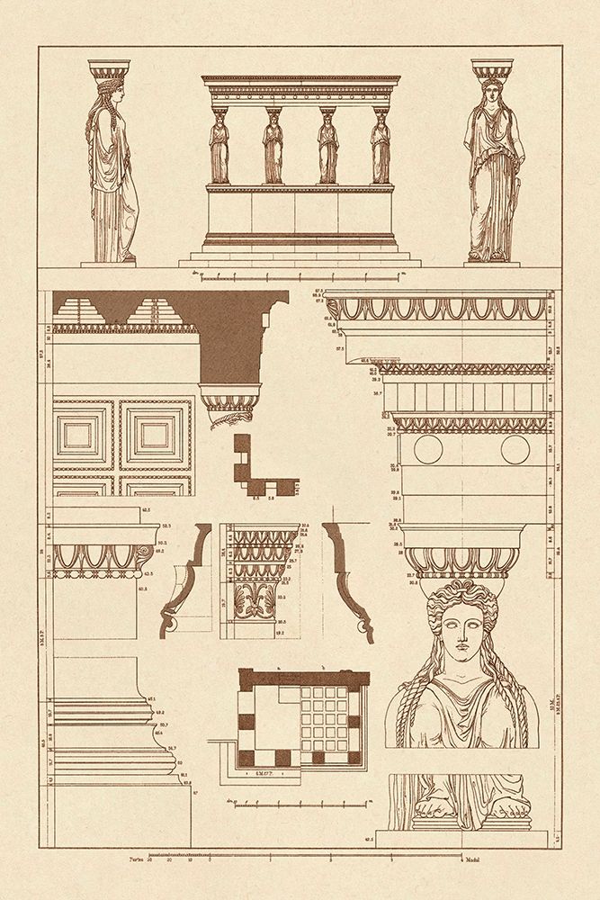 Porch of the Caryatids art print by J. Buhlmann for $57.95 CAD