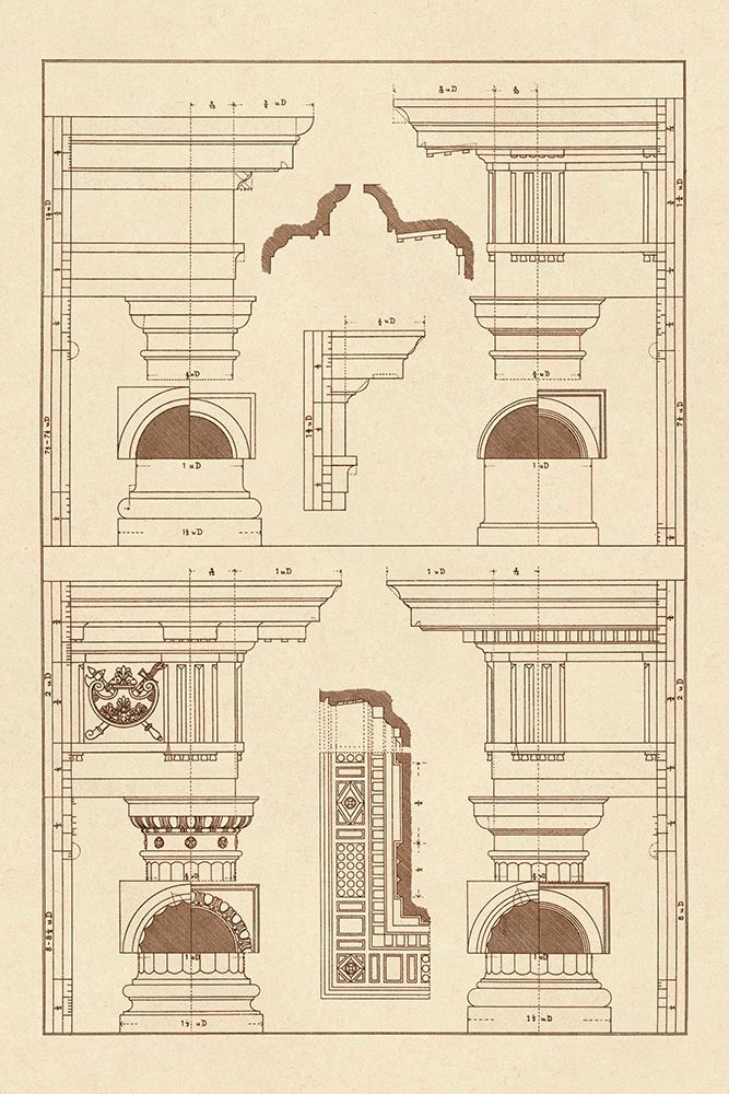 Doric and Tuscan Orders art print by J. Buhlmann for $57.95 CAD