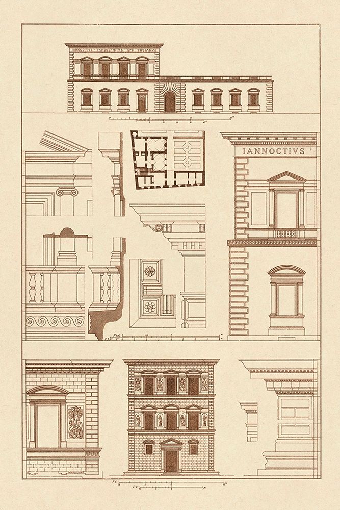 Palazzos Pandolfini and Bartolini at Florence art print by J. Buhlmann for $57.95 CAD