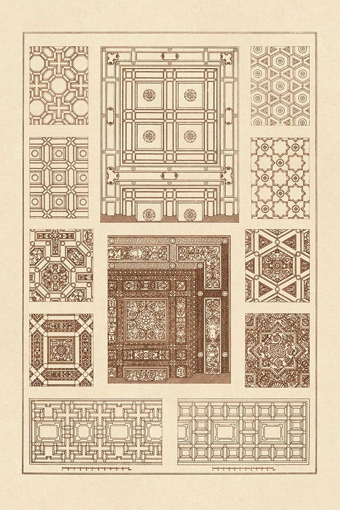 Ceilings with Bays and Mouldings art print by J. Buhlmann for $57.95 CAD