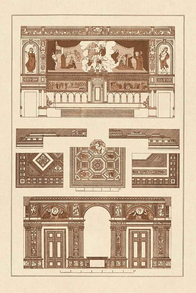 Decoration of Large Halls, Polychrome art print by J. Buhlmann for $57.95 CAD