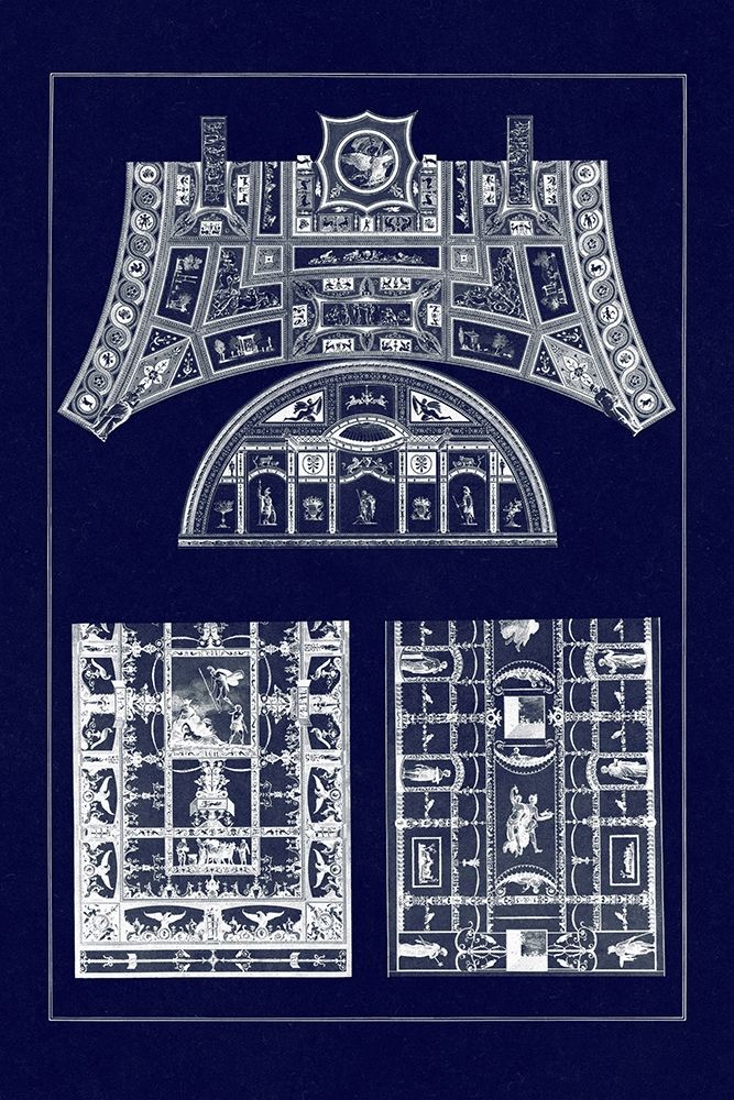 Decorative Painting in the Roman Vaults (Blueprint) art print by J. Buhlmann for $57.95 CAD