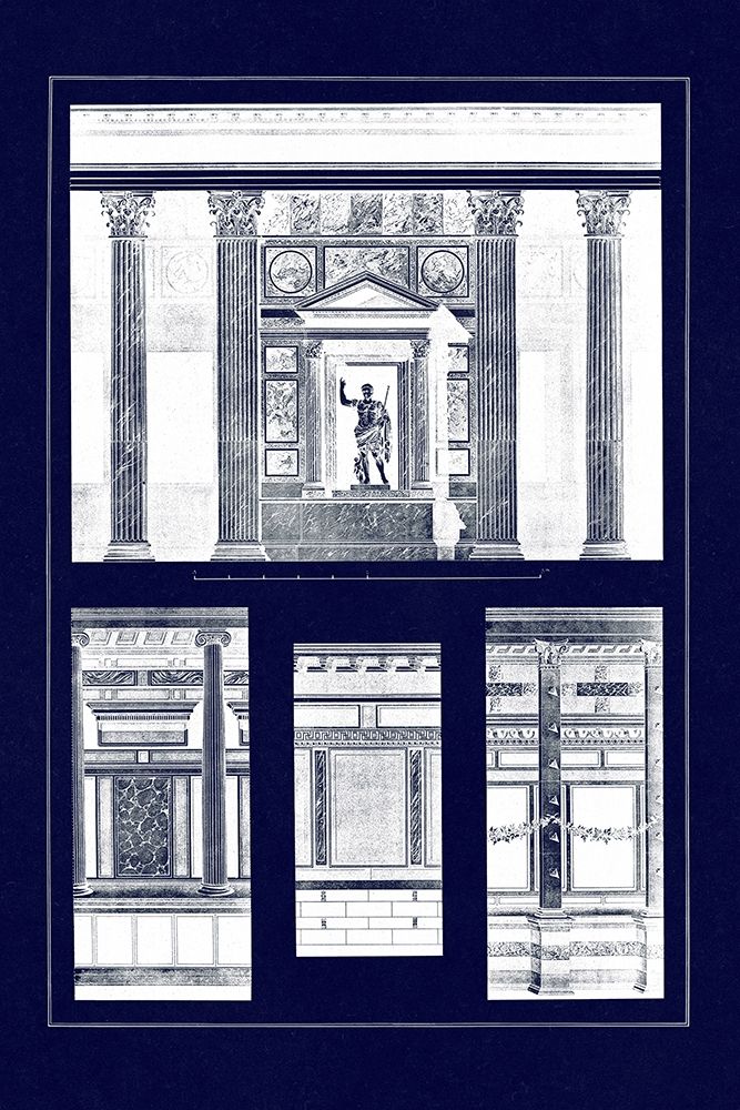 Wall Facing with Marble (Blueprint) art print by J. Buhlmann for $57.95 CAD