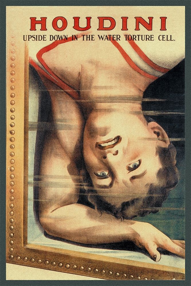 Magicians: Houdini: Upside Down in the Water Torture Cell art print by Strobridge for $57.95 CAD