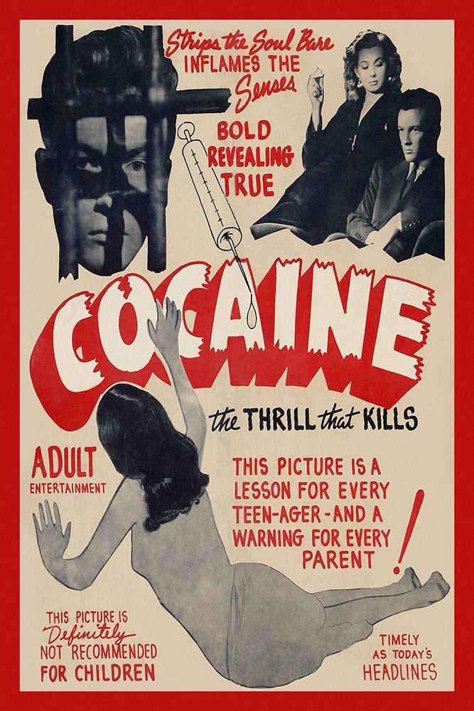 Vintage Vices: Cocaine: The Thrill the Kills art print by Vintage Vices for $57.95 CAD