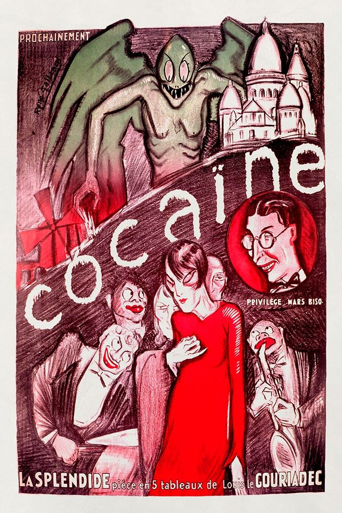 Vintage Vices: Cocaine art print by Vintage Vices for $57.95 CAD