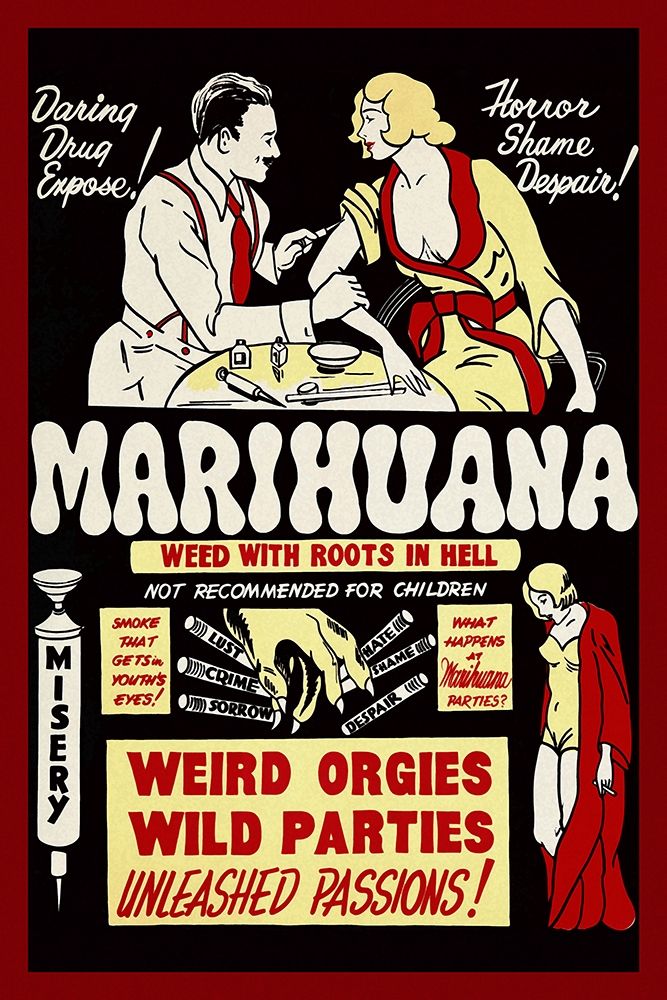 Vintage Vices: Marihuana: Weed with Roots in Hell art print by Vintage Vices for $57.95 CAD