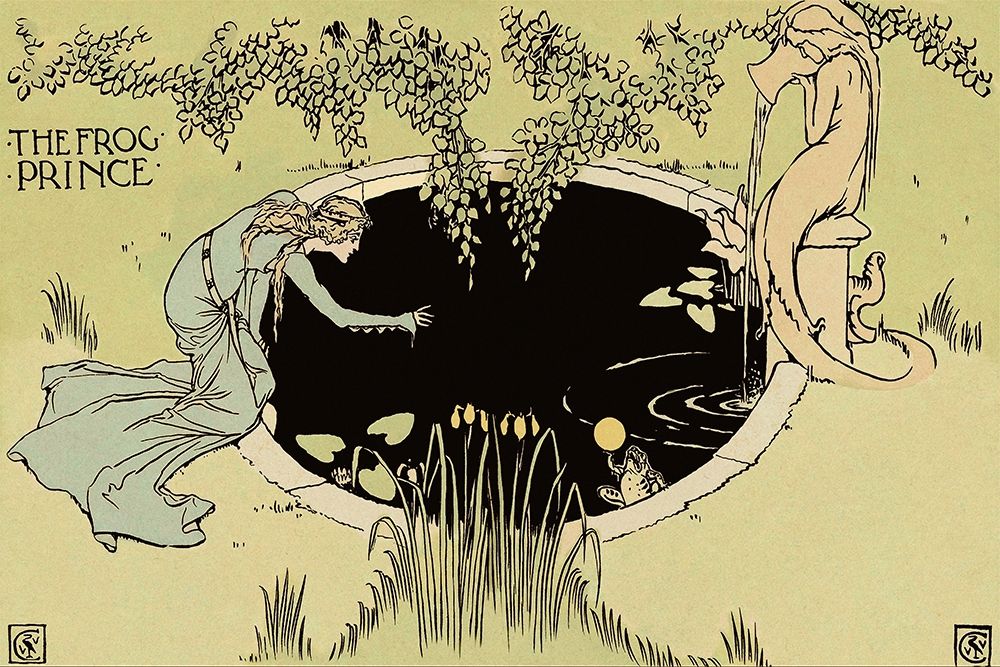 Frog Prince - The Fountain art print by Walter Crane for $57.95 CAD