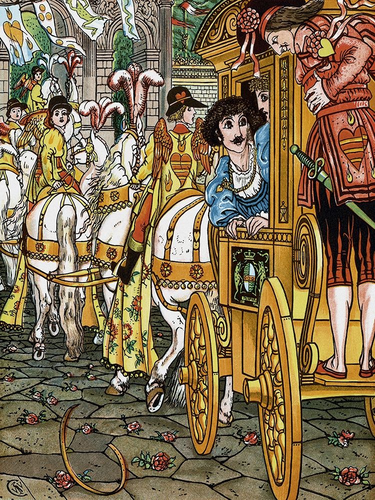 Frog Prince - Procession art print by Walter Crane for $57.95 CAD