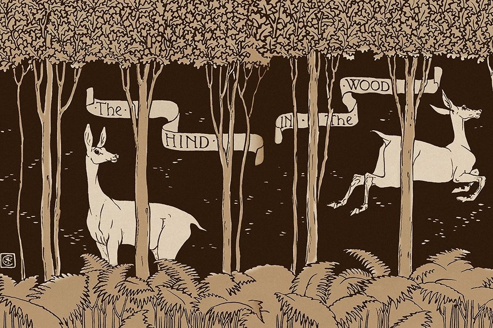 Hind in the Wood Title Page art print by Walter Crane for $57.95 CAD