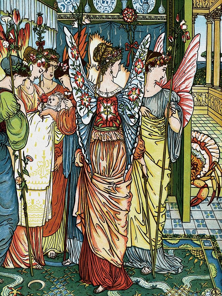 Hind in the Wood - The Baby art print by Walter Crane for $57.95 CAD