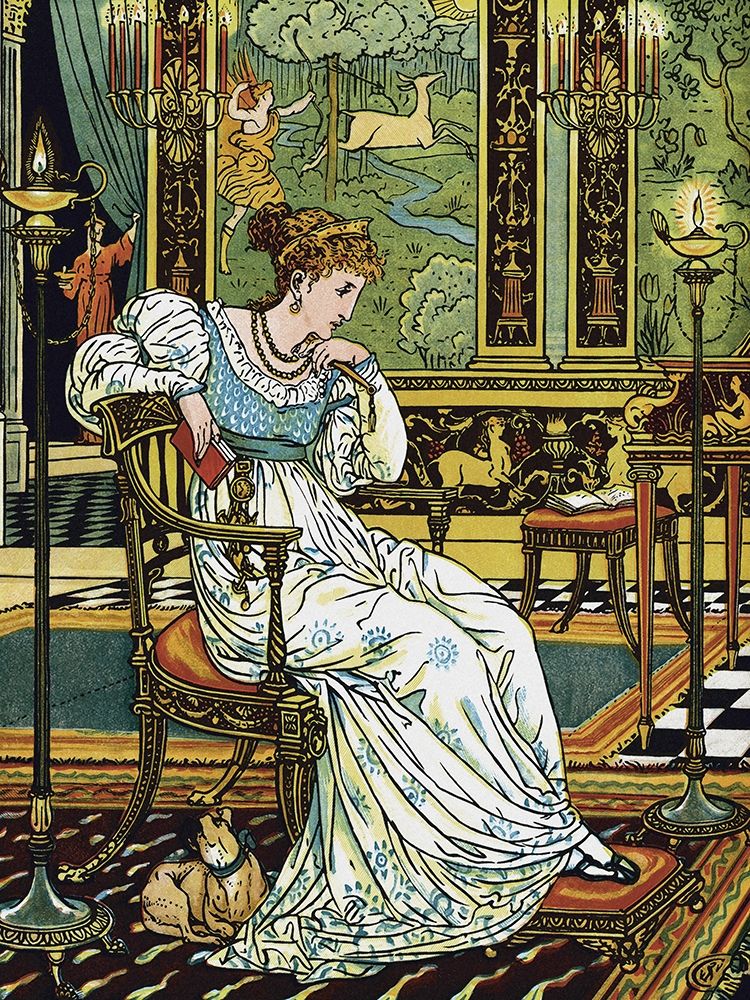 Hind in the Wood - In Thought art print by Walter Crane for $57.95 CAD