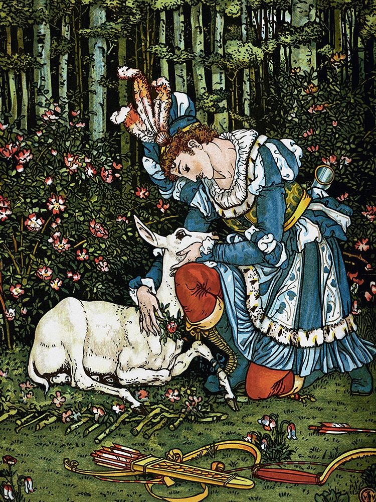 Hind in the Wood - In the Forest art print by Walter Crane for $57.95 CAD