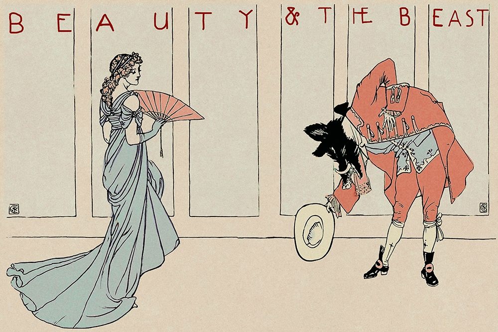 Beauty and the Beast - The Bow art print by Walter Crane for $57.95 CAD