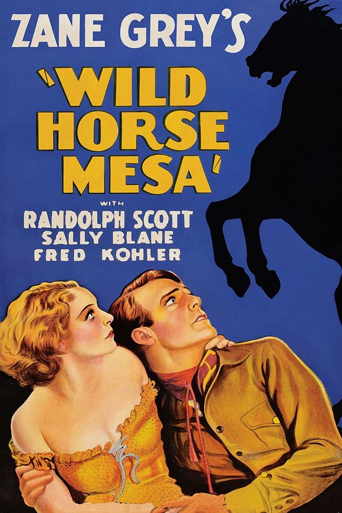 Vintage Westerns: Wild Horse Mesa art print by Unknown for $57.95 CAD