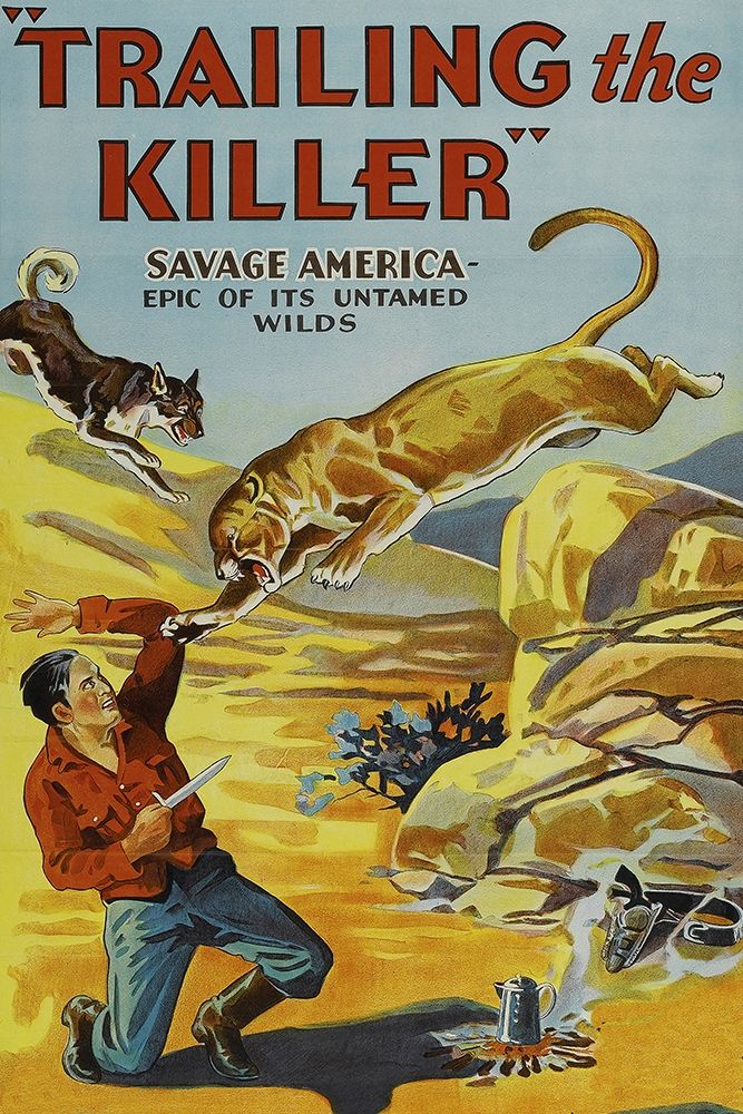 Vintage Westerns: Trailing the Killer art print by Unknown for $57.95 CAD