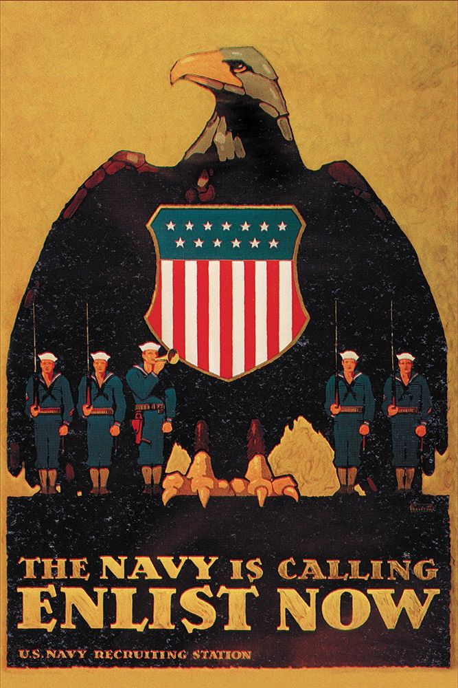 WWI: Navy is Calling: Enlist Now art print by Britton for $57.95 CAD