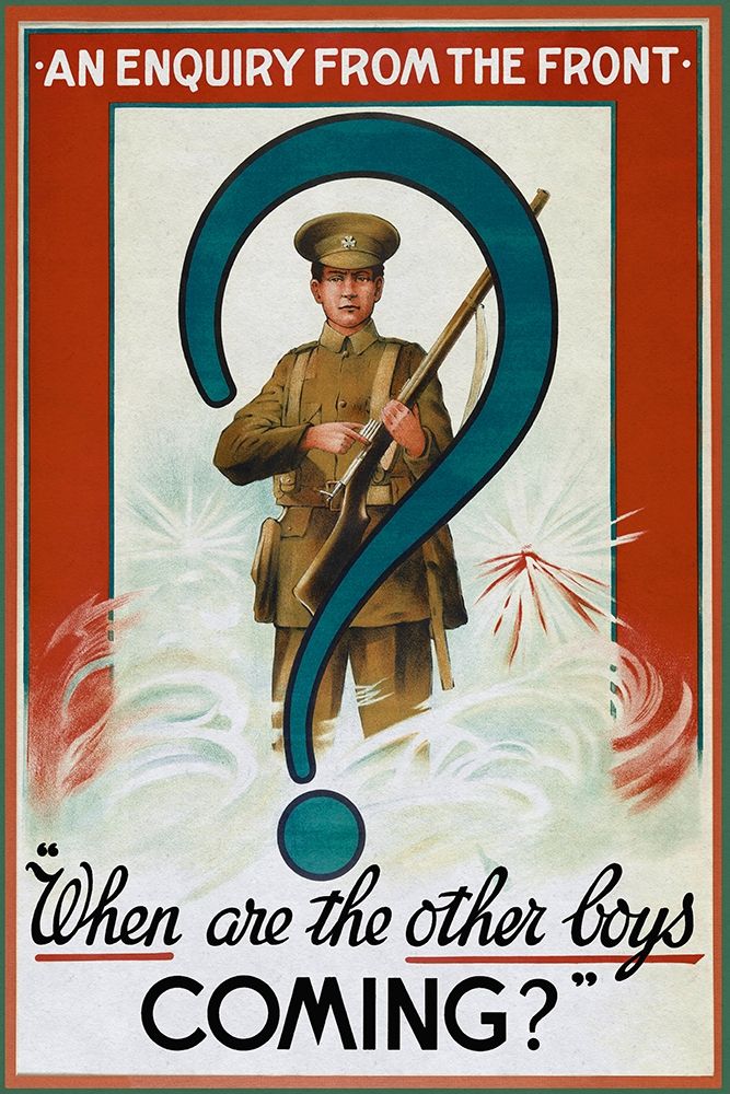 WWI: Enquiry from the Front art print by Unknown for $57.95 CAD