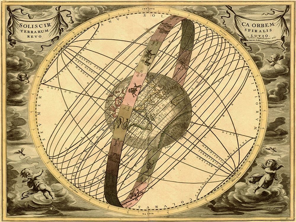 Maps of the Heavens: Solis  Cir Terrarum art print by Andreas Cellarius for $57.95 CAD
