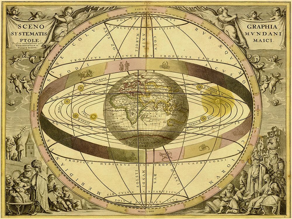 Maps of the Heavens: Sceno Systematis Ptolemaici art print by Andreas Cellarius for $57.95 CAD