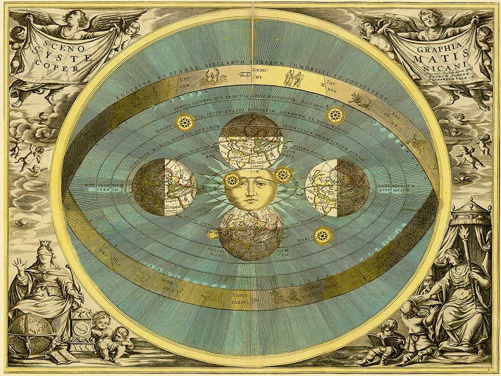Maps of the Heavens: Sceno Systematis Copernicani art print by Andreas Cellarius for $57.95 CAD