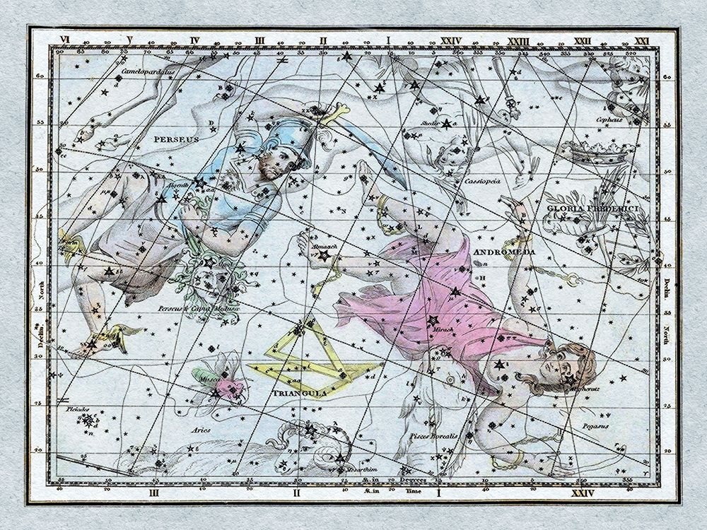 Maps of the Heavens: Andromeda and Perseus art print by Alexander Jamieson for $57.95 CAD