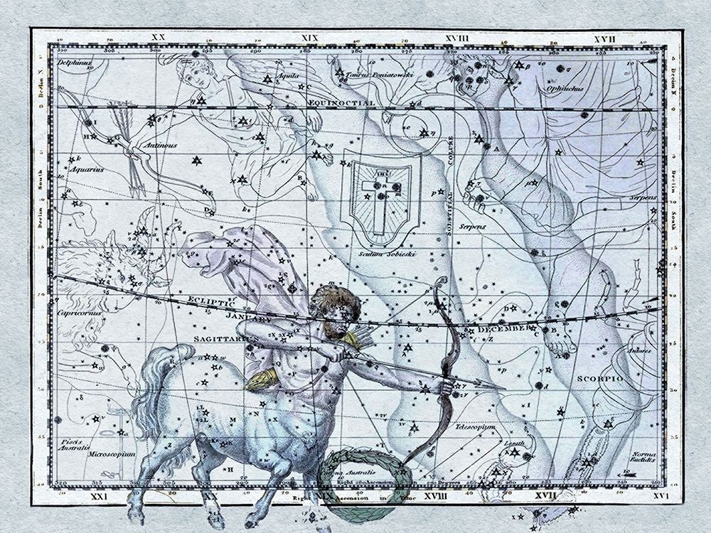 Maps of the Heavens: Sagittarius the Centaur art print by Alexander Jamieson for $57.95 CAD