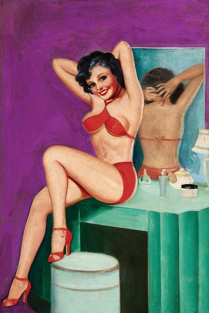 Mid-Century Pin-Ups - Bedtime Stories art print by Peter Driben for $57.95 CAD