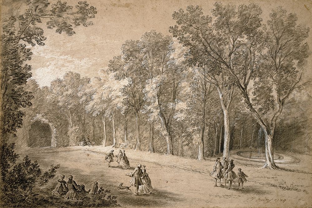 Park Scene art print by Jean-Baptiste Oudry for $57.95 CAD