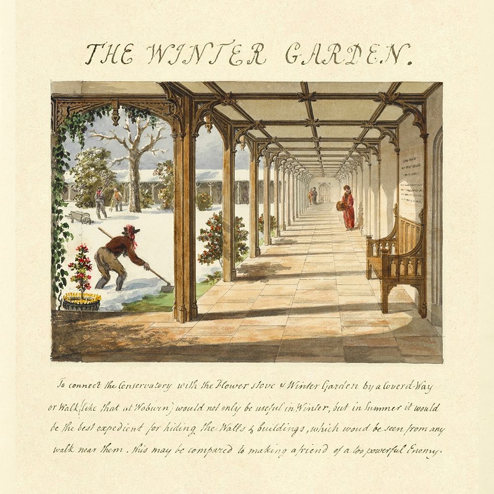 The Winter Garden, 1813 art print by Humphry Repton for $57.95 CAD