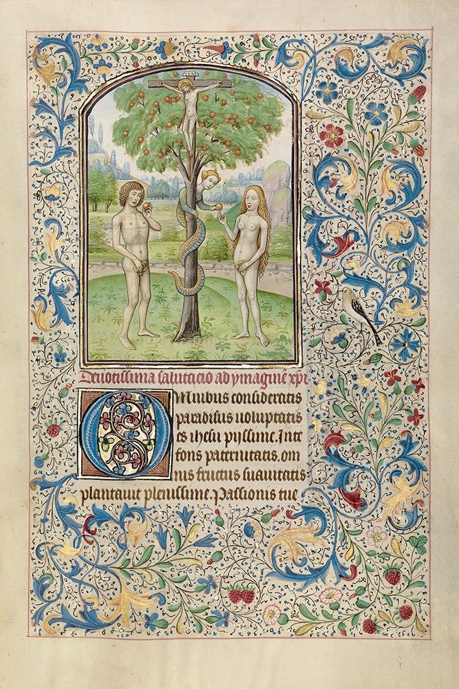 Adam and Eve Eating the Forbidden Fruit art print by Wilem Vrelant for $57.95 CAD